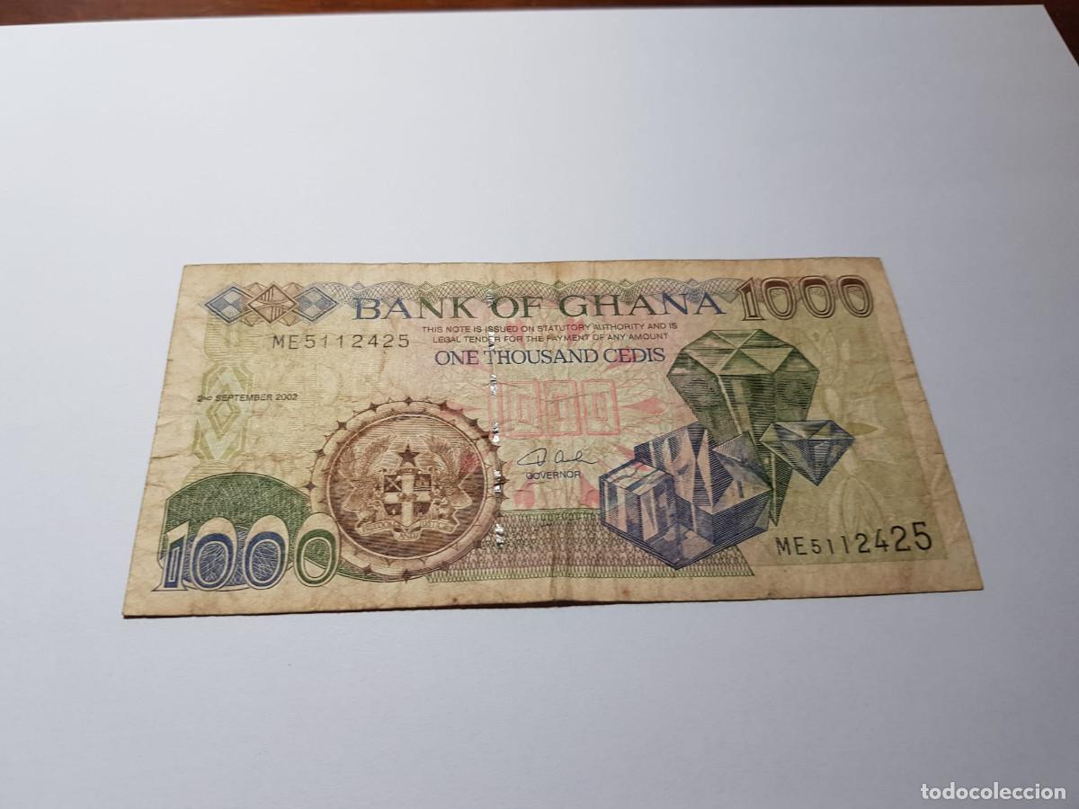 Billetes extranjeros: GHANA- 1000 CEDIS- 2002