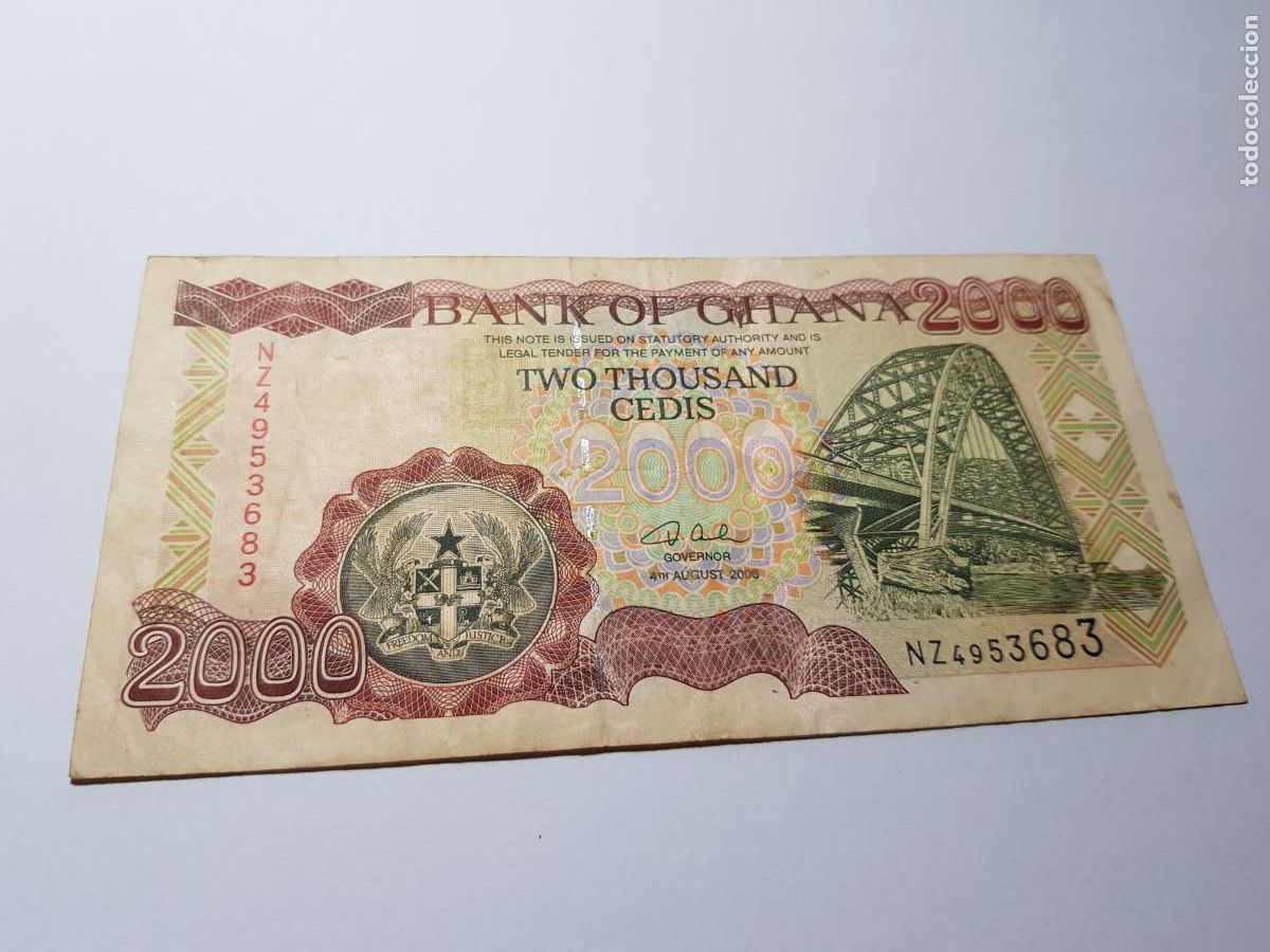 Billetes extranjeros: GHANA- 2000 CEDIS- 2006