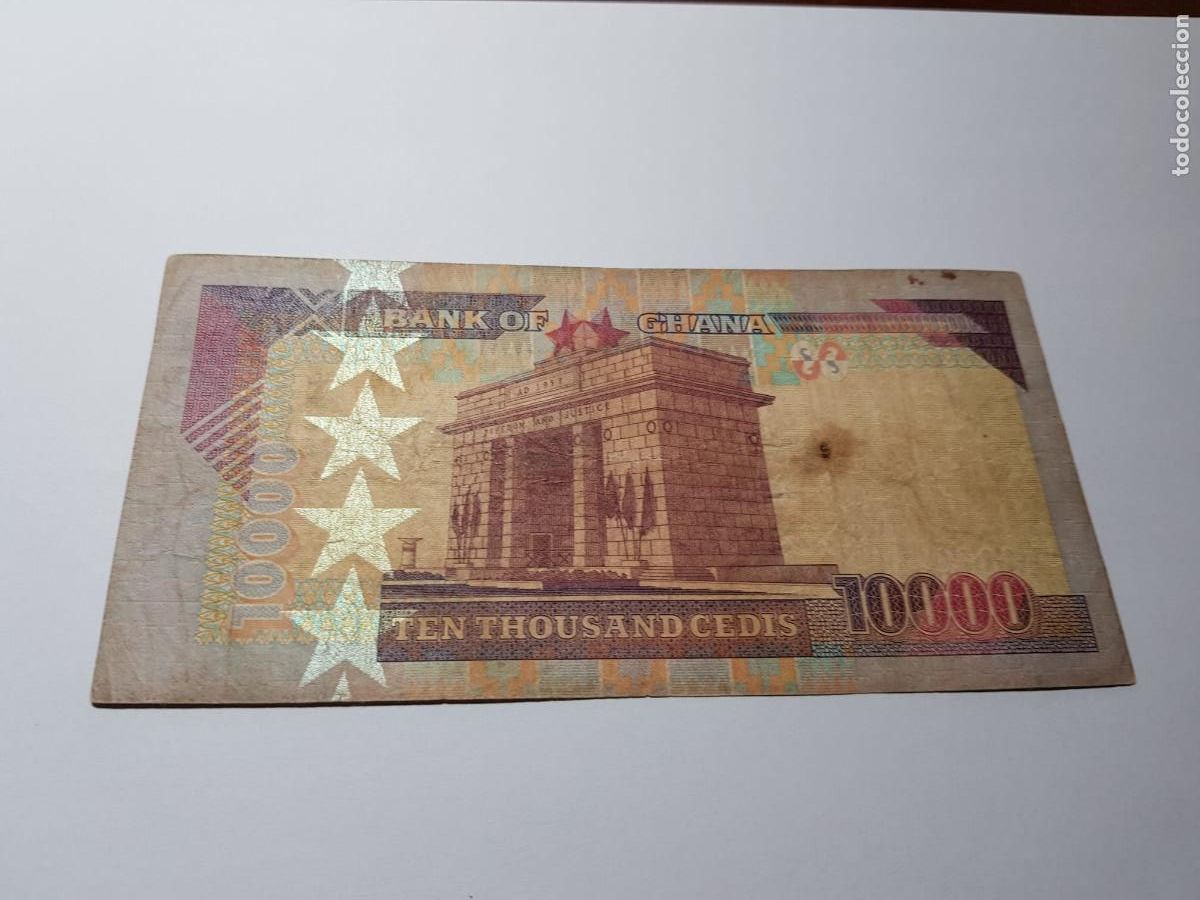 Billetes extranjeros: GHANA- 10000 CEDIS- 2002 - Foto 2