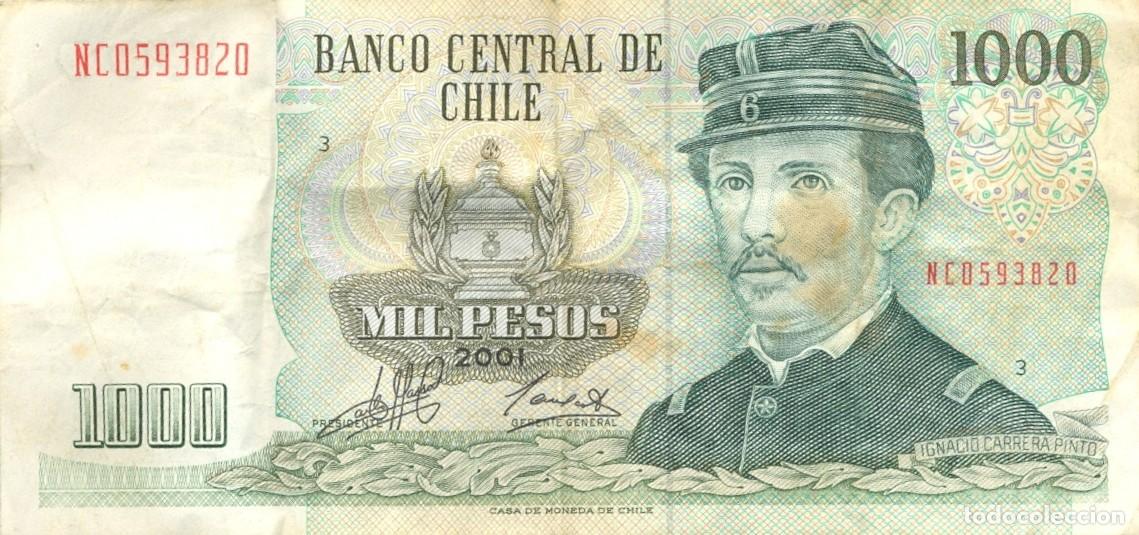Banconote internazionali: CHILE BILLETE DE 1.000 PESOS 2001CHILE BILLETE DE 1.000 PESOS 2001. EXCELENTE
