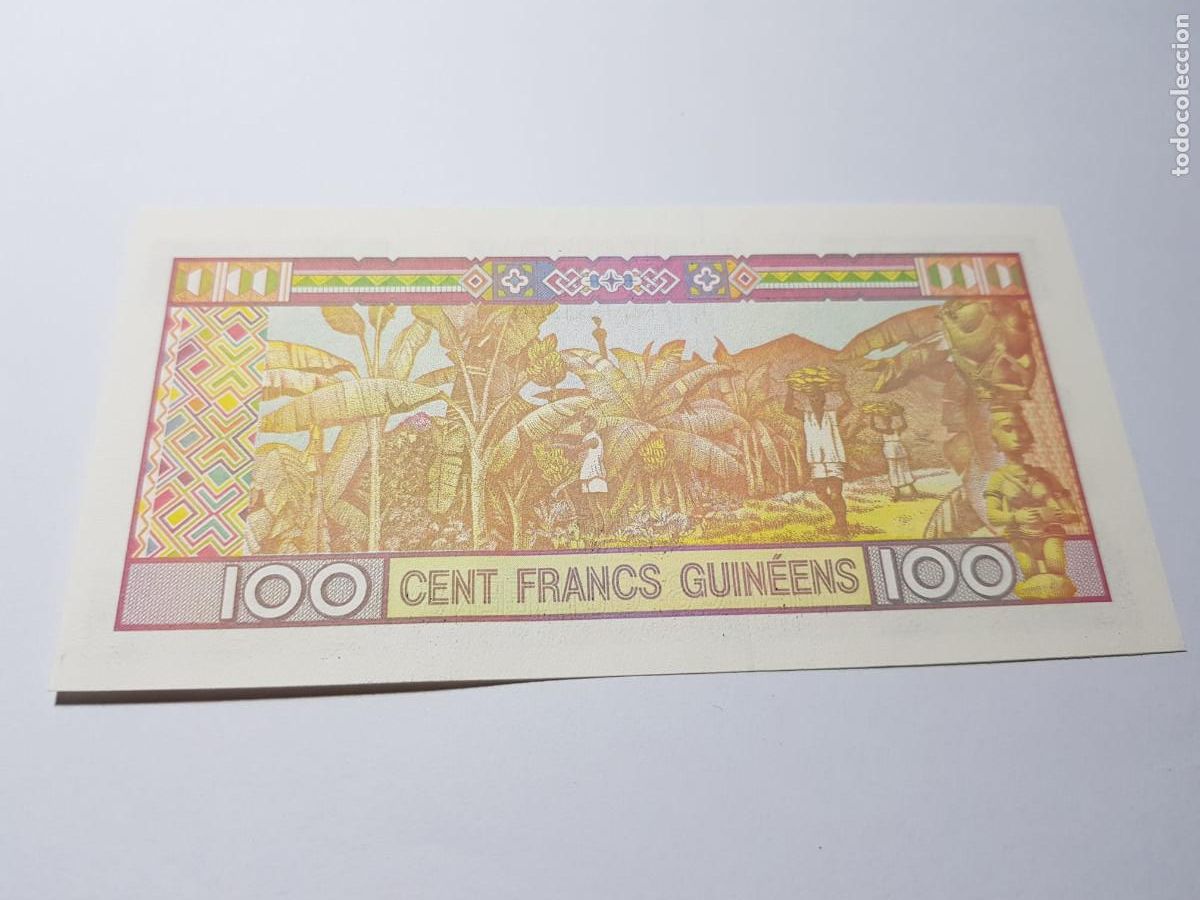Billetes extranjeros: GUINEA- 100 FRANCOS- 1960 - Foto 2