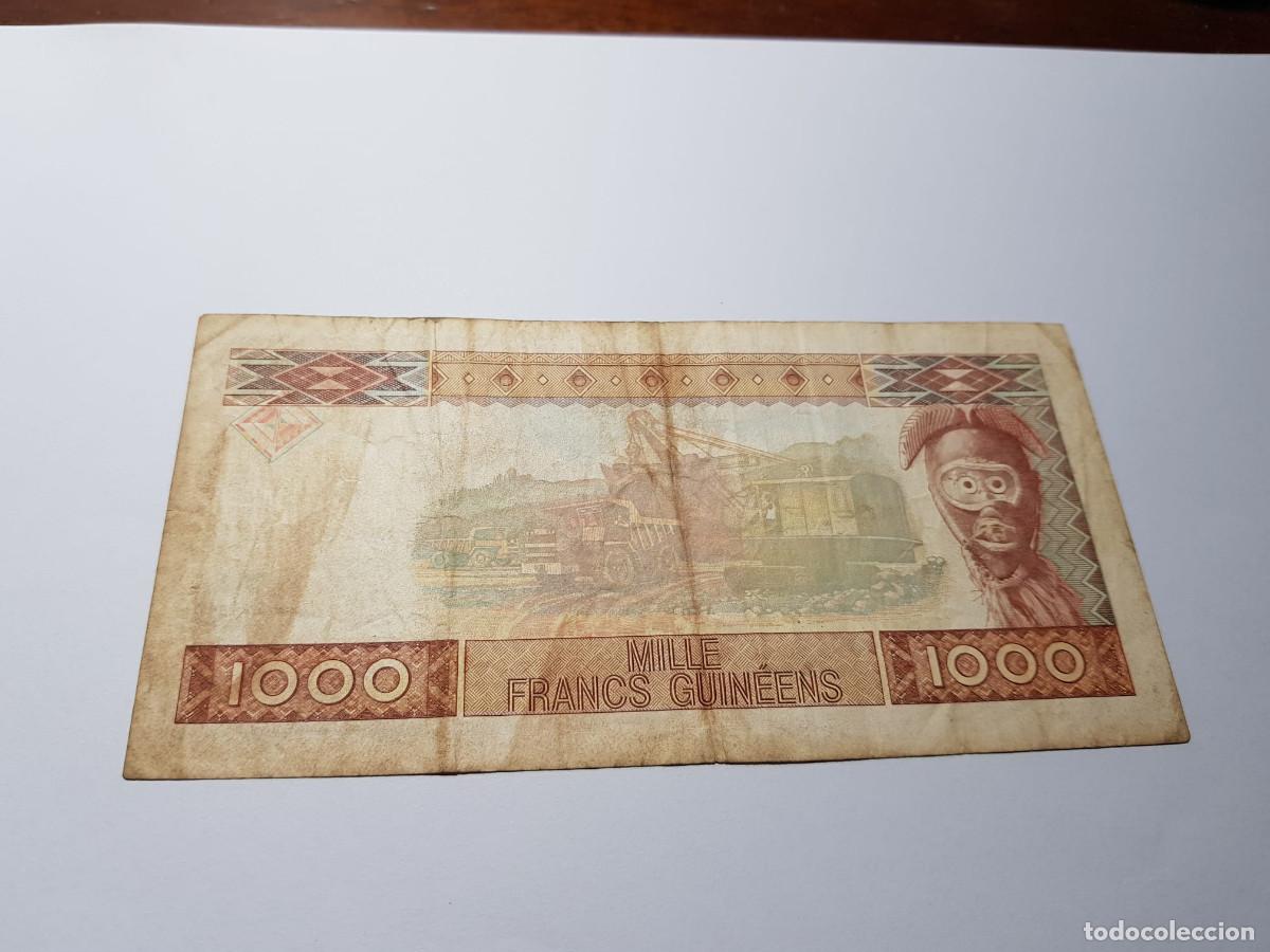 Billetes extranjeros: GUINEA- 1000 FRANCOS-1960 - Foto 2