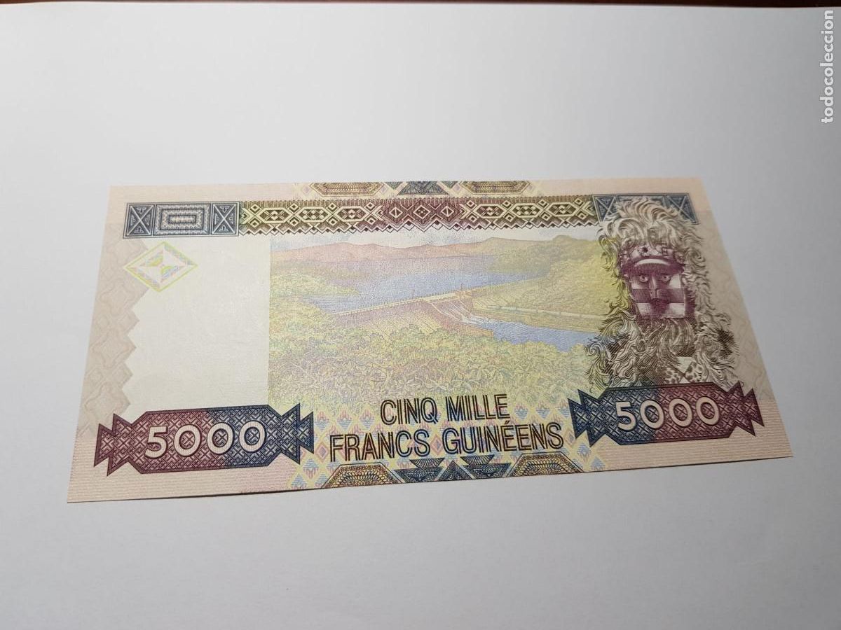 Billetes extranjeros: GUINEA- 5000 FRANCOS-1960 - Foto 2