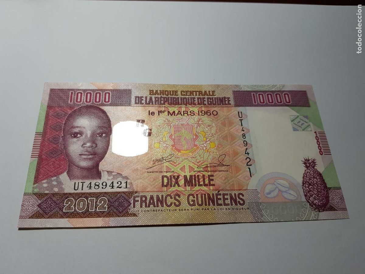 Billetes extranjeros: GUINEA- 10000 FRANCOS-1960