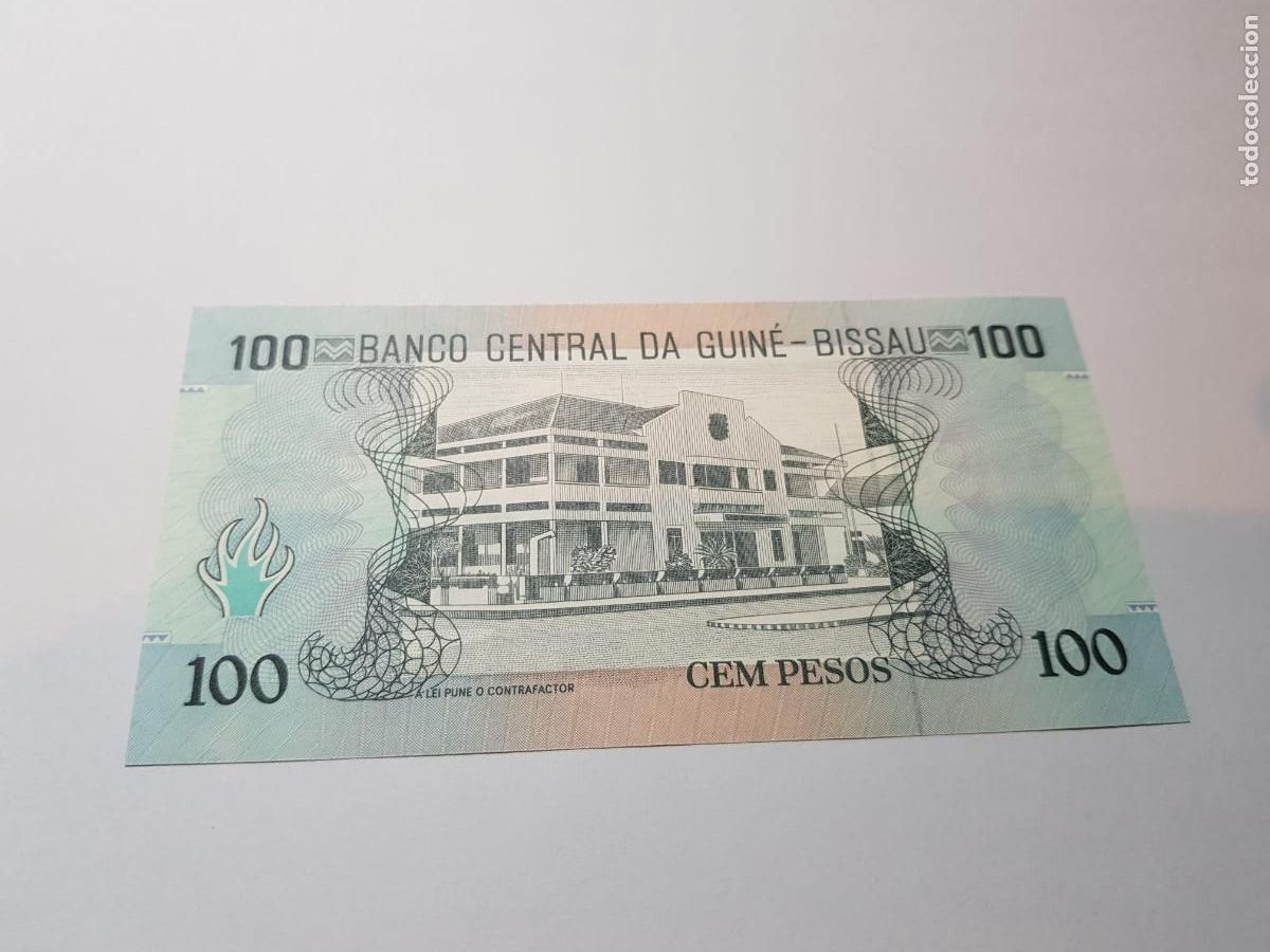 Billetes extranjeros: GUINEA BISSAU- 100 PESOS-1990 - Foto 2