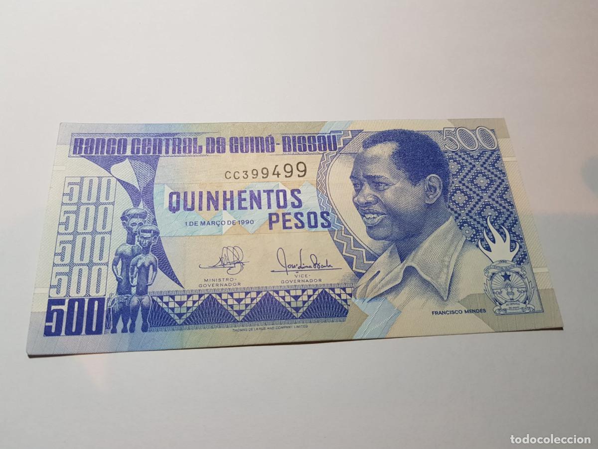 Billetes extranjeros: GUINEA BISSAU- 500 PESOS-1990