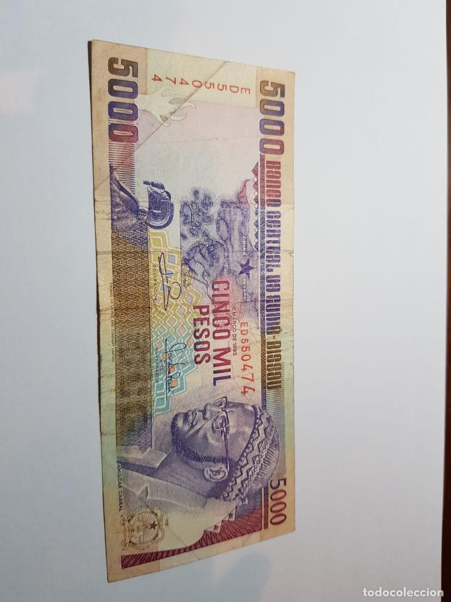 Billetes extranjeros: GUINEA BISSAU- 5000 PESOS-1993