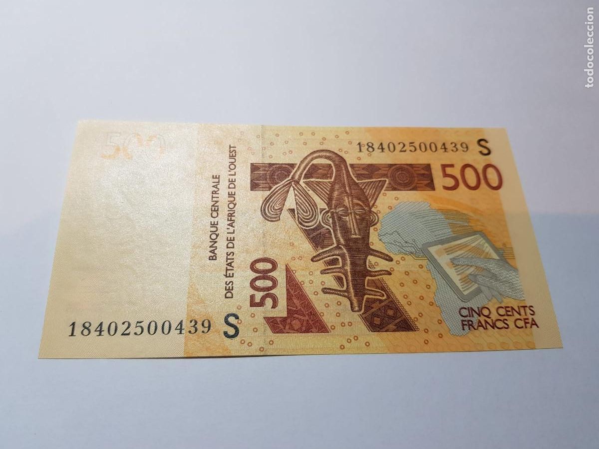Billetes extranjeros: ESTADOS AFRICANOS DEL OESTE-500 FRANCOS-2018