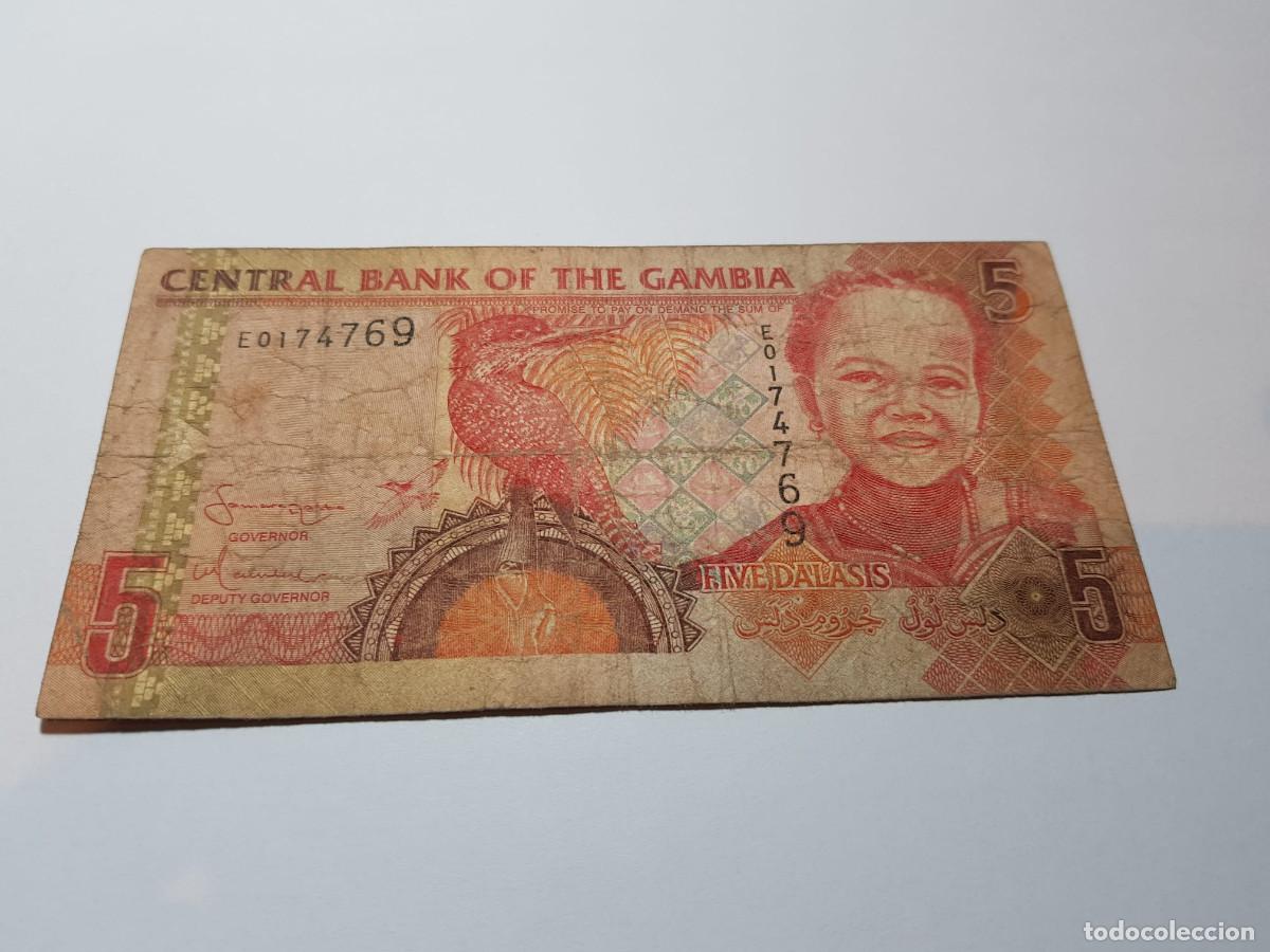 Billetes extranjeros: GAMBIA- 5 DALASIS-2006