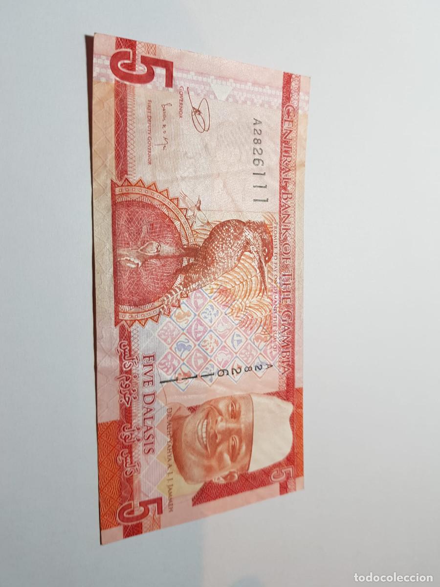 Billetes extranjeros: GAMBIA- 5 DALASIS-2015