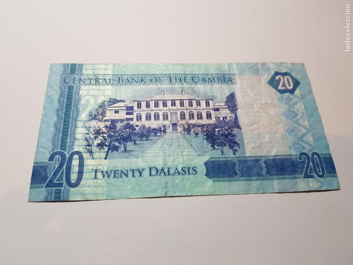 Billetes extranjeros: GAMBIA- 20 DALASIS-2015 - Foto 2
