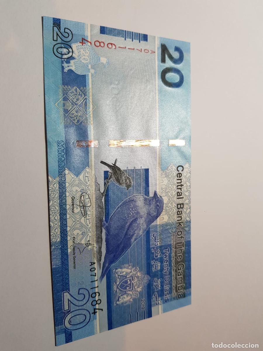 Billetes extranjeros: GAMBIA- 20 DALASIS-2019