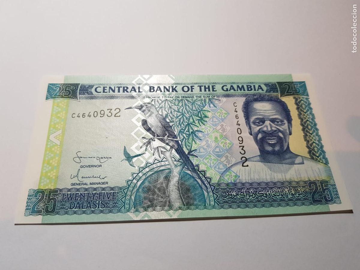 Billetes extranjeros: GAMBIA- 25 DALASIS-2001