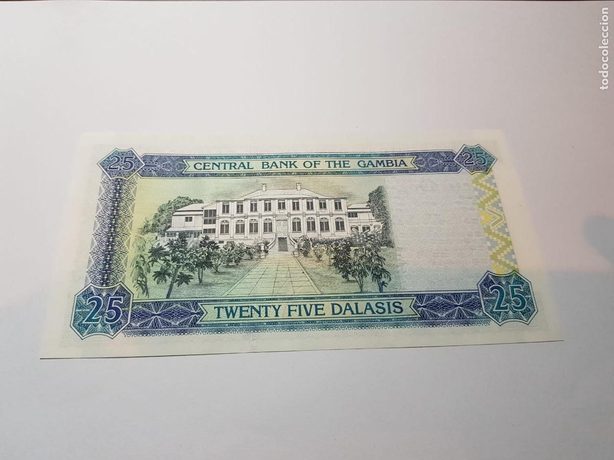 Billetes extranjeros: GAMBIA- 25 DALASIS-2001 - Foto 2