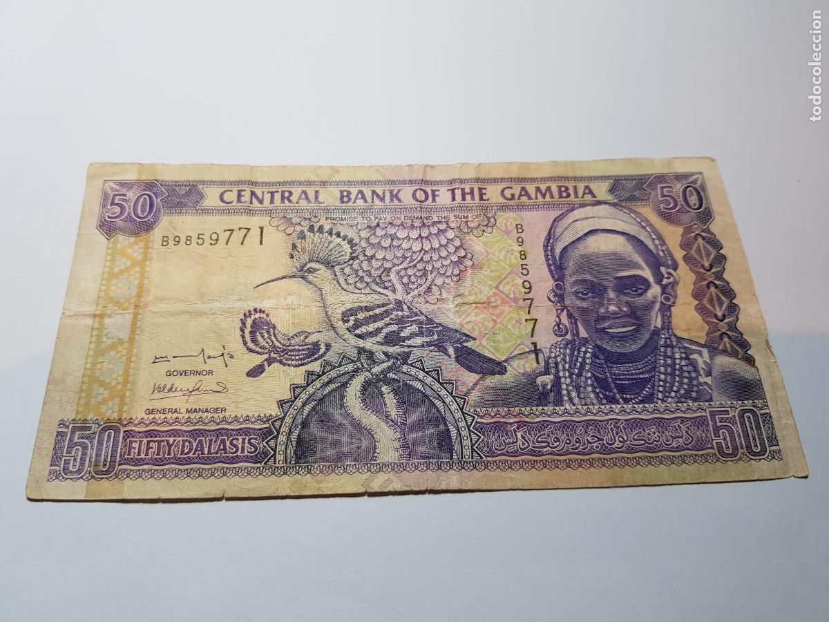Billetes extranjeros: GAMBIA- 50 DALASIS-2001