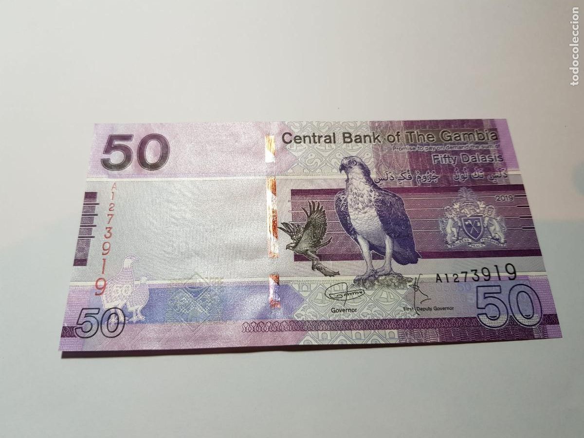 Billetes extranjeros: GAMBIA- 50 DALASIS-2012