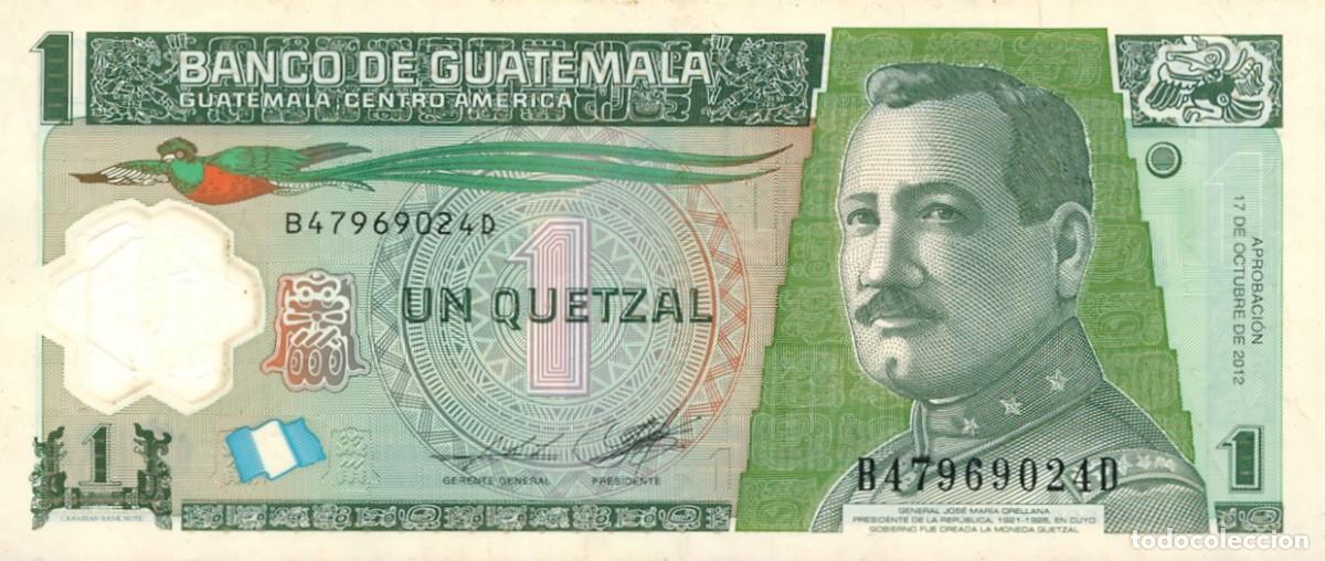 Billetes extranjeros: GUATEMALA BILLETE DE 1 QUETZAL 2012. SIN CIRCULAR