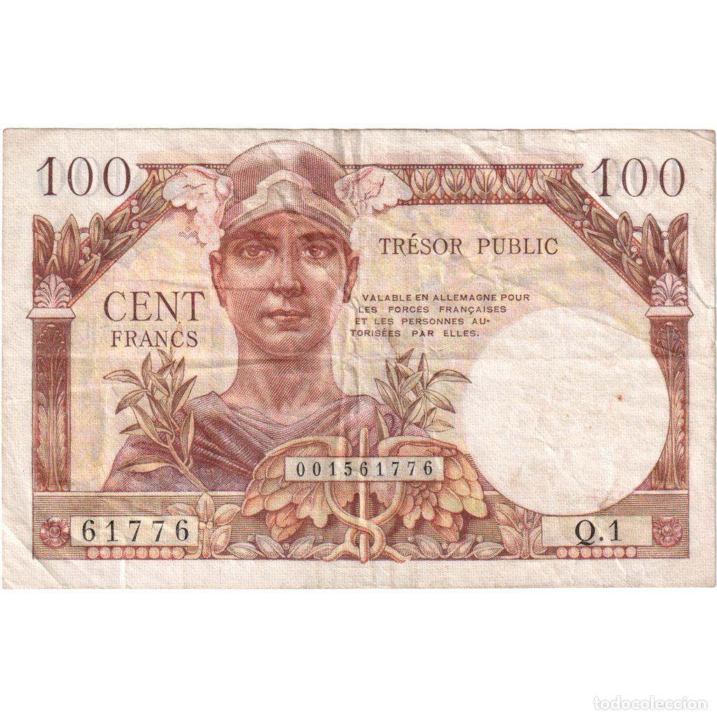 Billetes extranjeros: [#377860] SARRE, 100 Francs, Sarre, 1947, Q.1, MBC