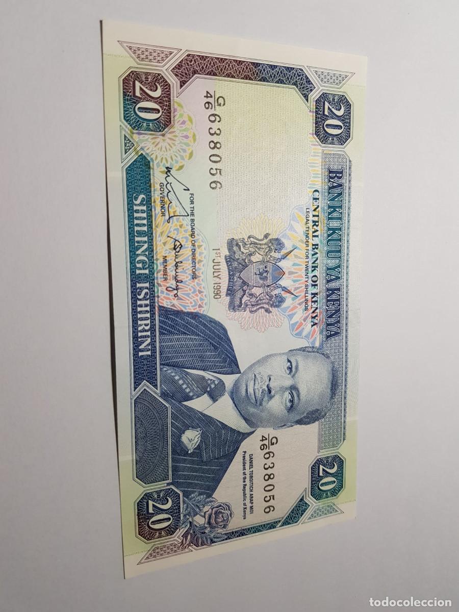 Billetes extranjeros: KENYA- 100 SHILINGI ISHIRINI-1990