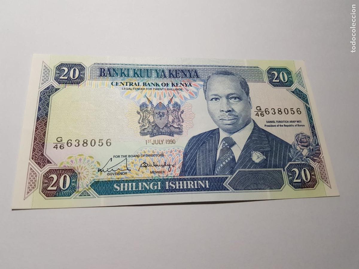 Billetes extranjeros: KENYA- 100 SHILINGI ISHIRINI-1990