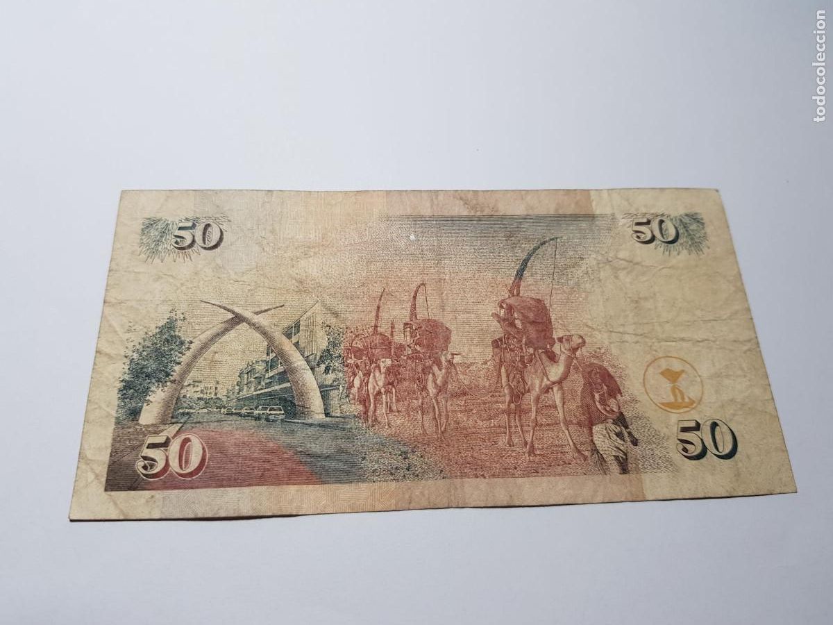 Billetes extranjeros: KENYA- 100 SHILINGI HAMSINI-1998 - Foto 2