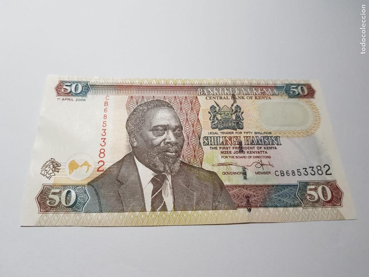 Billetes extranjeros: KENYA- 50 SHILINGI HAMSINI-2006
