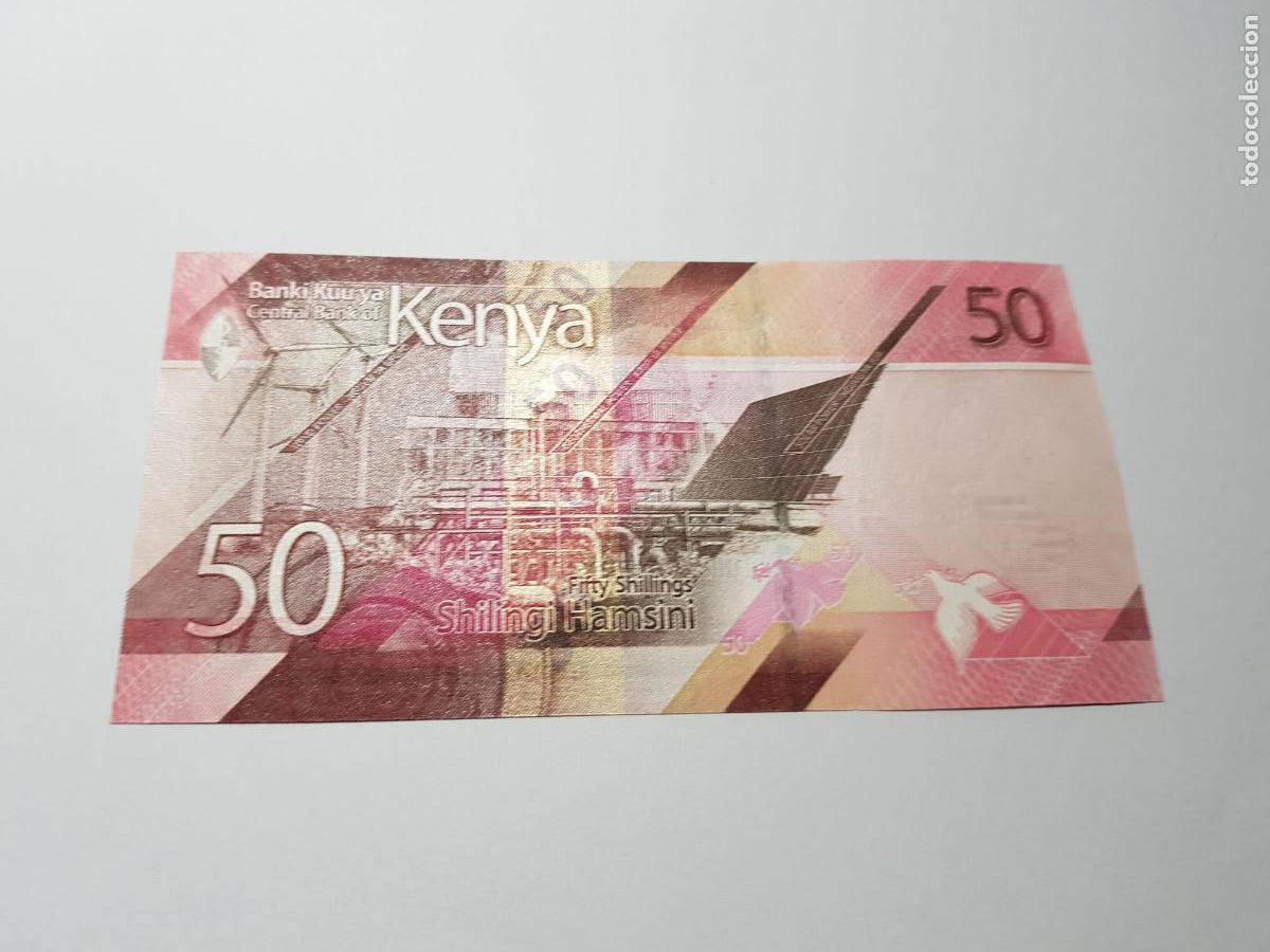 Billetes extranjeros: KENYA- 50 SHILINGI HAMSINI-2019