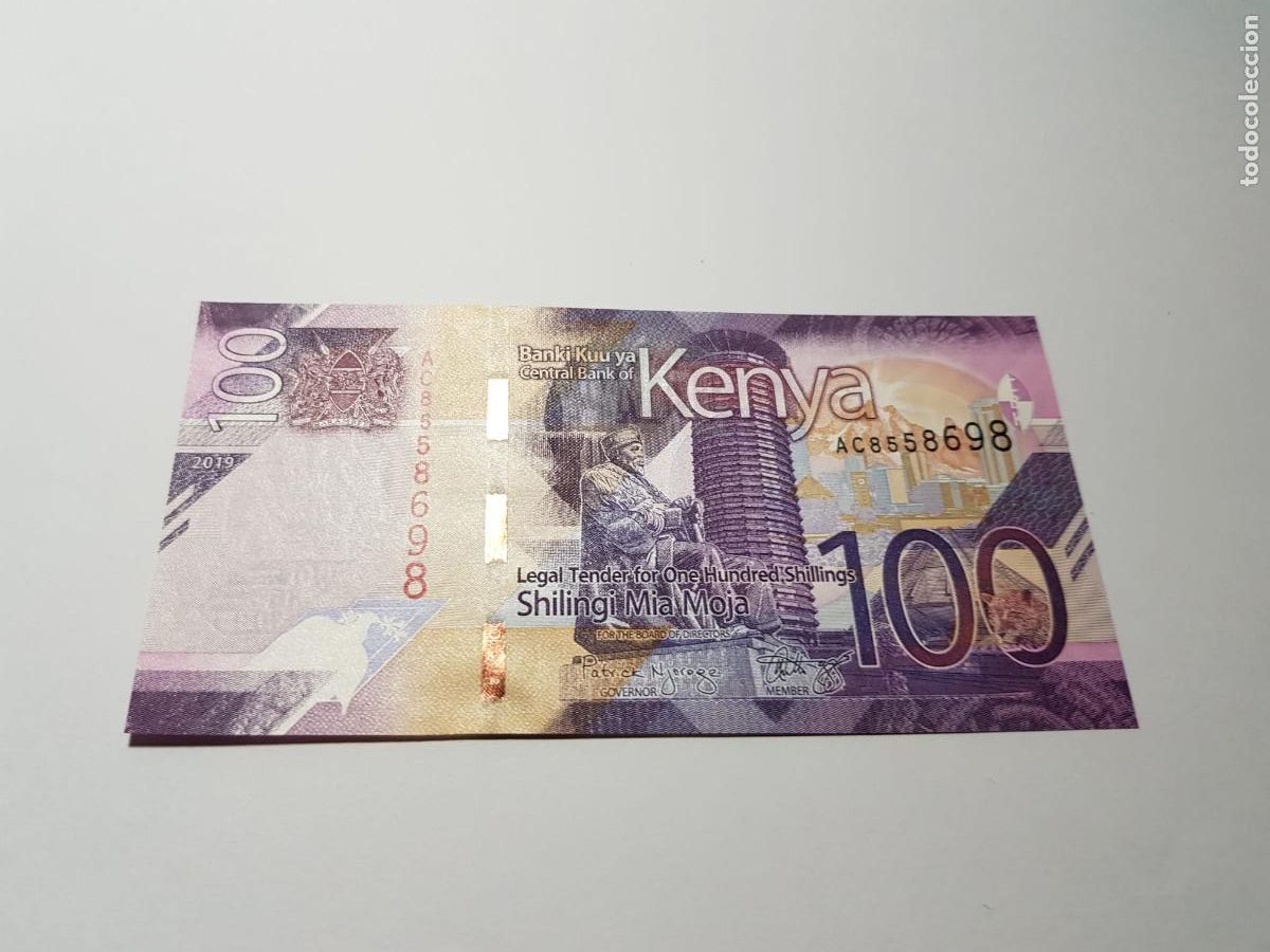 Billetes extranjeros: KENYA- 100 SHILINGI MIA MOJA-2019