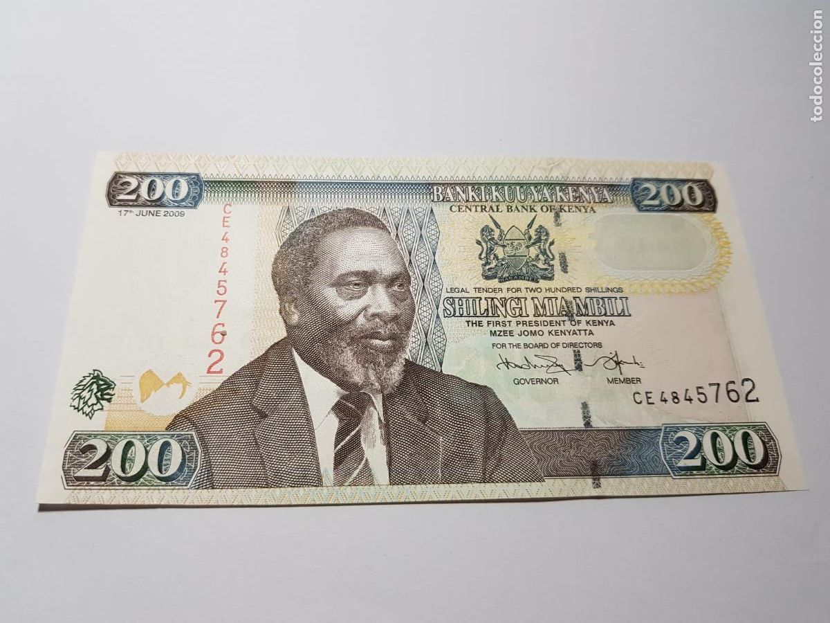Billetes extranjeros: KENYA- 200 SHILINGI MIA MBILI-2009