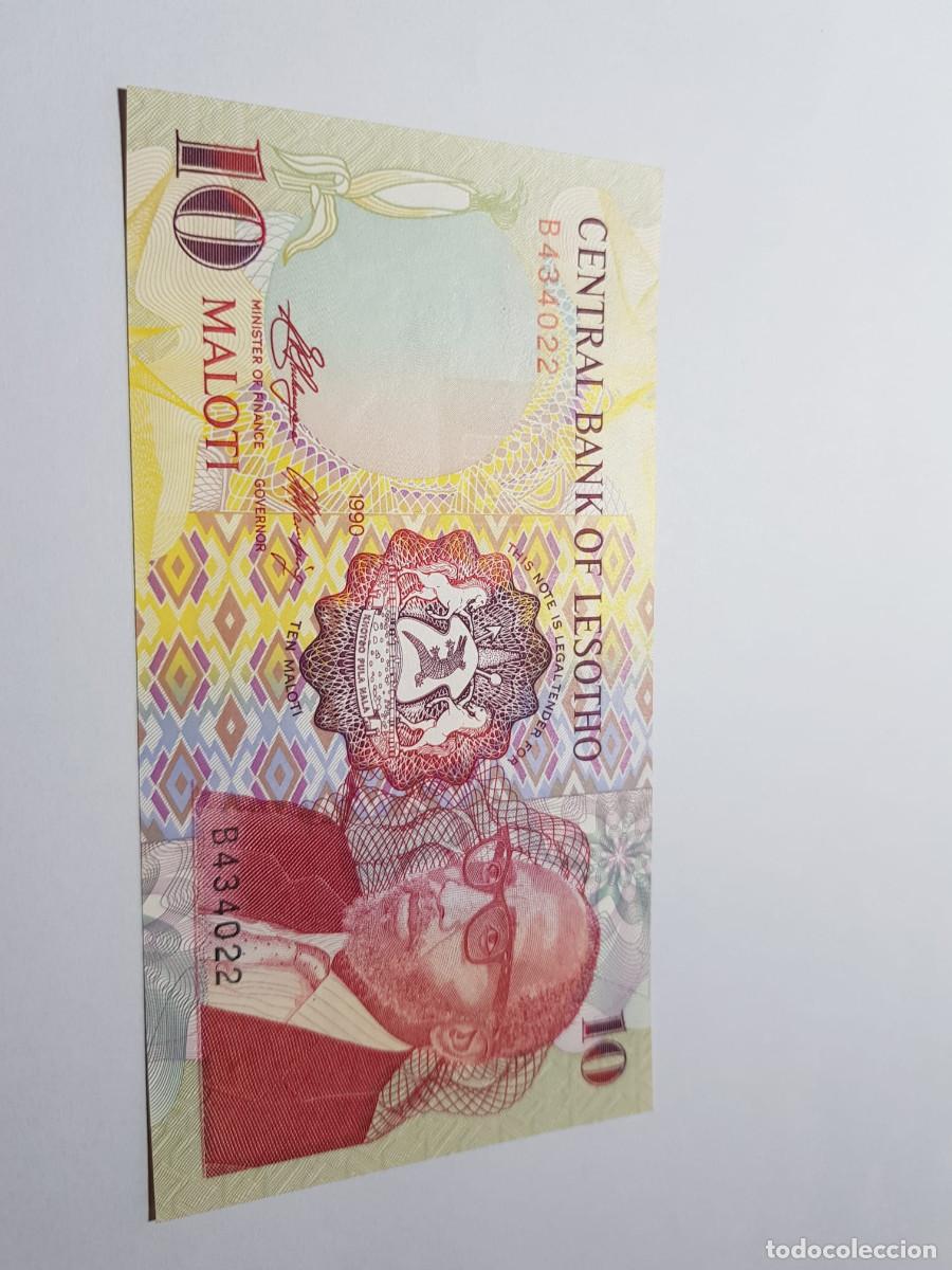 Billetes extranjeros: LESOTHO- 10 MALOTI- 1990