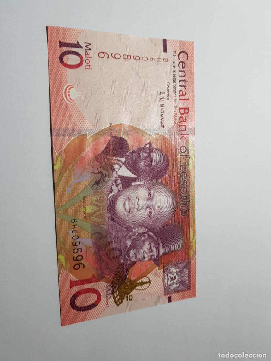 Billetes extranjeros: LESOTHO- 10 MALOTI- 2021