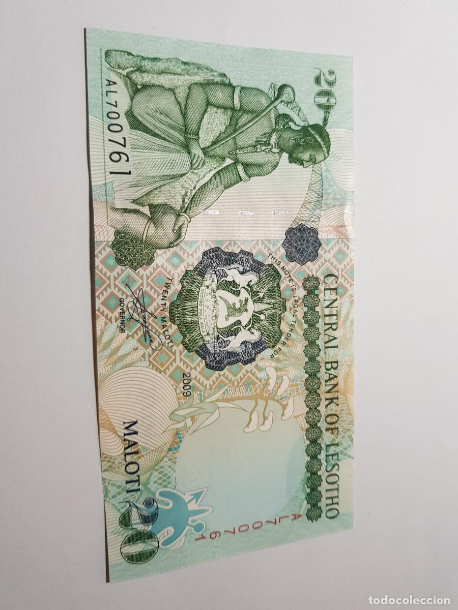 Billetes extranjeros: LESOTHO- 20 MALOTI- 2009