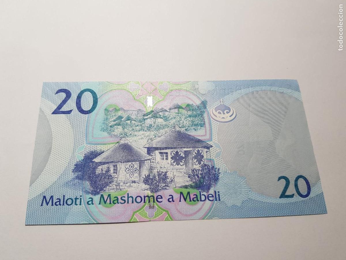 Billetes extranjeros: LESOTHO- 20 MALOTI- 2019 - Foto 2