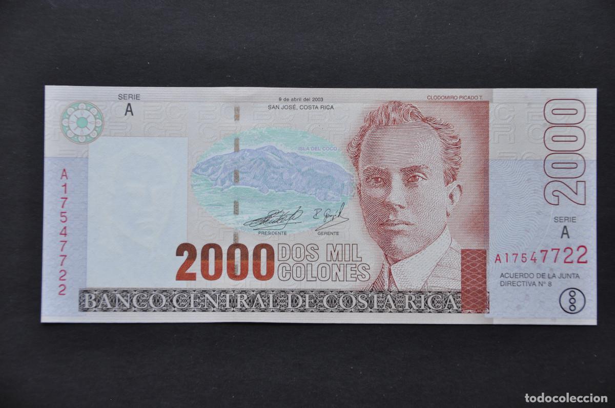 Billetes extranjeros: COSTA RICA - 2000 COLONES 2003 SC