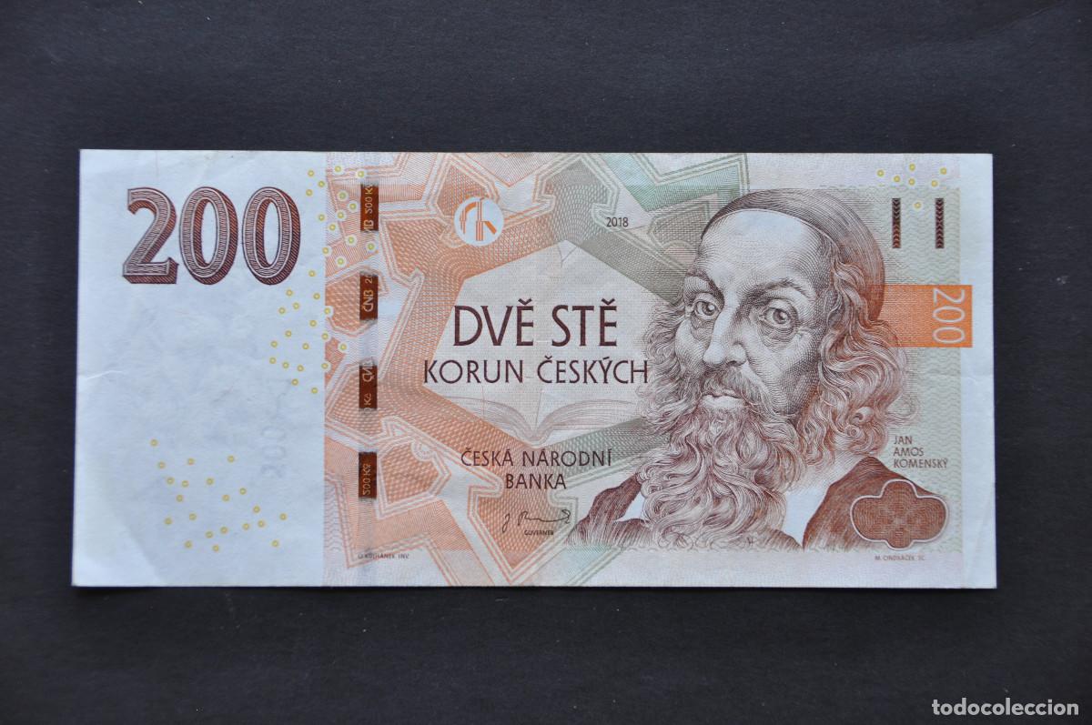 Billetes extranjeros: REP&Uacute;BLICA CHECA - 200 KORUN 2018