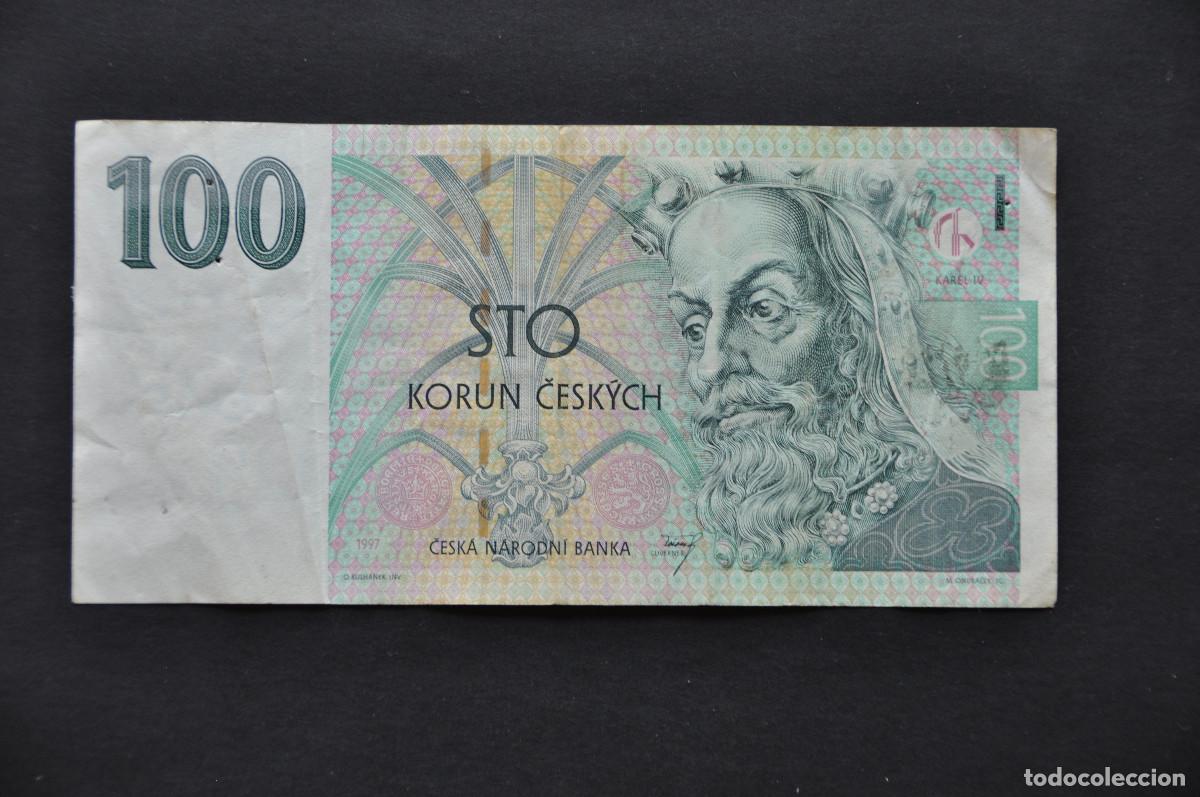 Billetes extranjeros: REP&Uacute;BLICA CHECA - 100 KORUN 1997