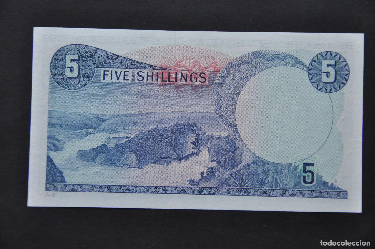 Billetes extranjeros: UGANDA - 5 SHILINGI 1966 SIN CIRCULAR - Foto 2