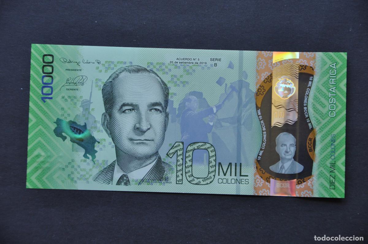 Billetes extranjeros: COSTA RICA - 10000 COLONES 2019 SIN CIRCULAR