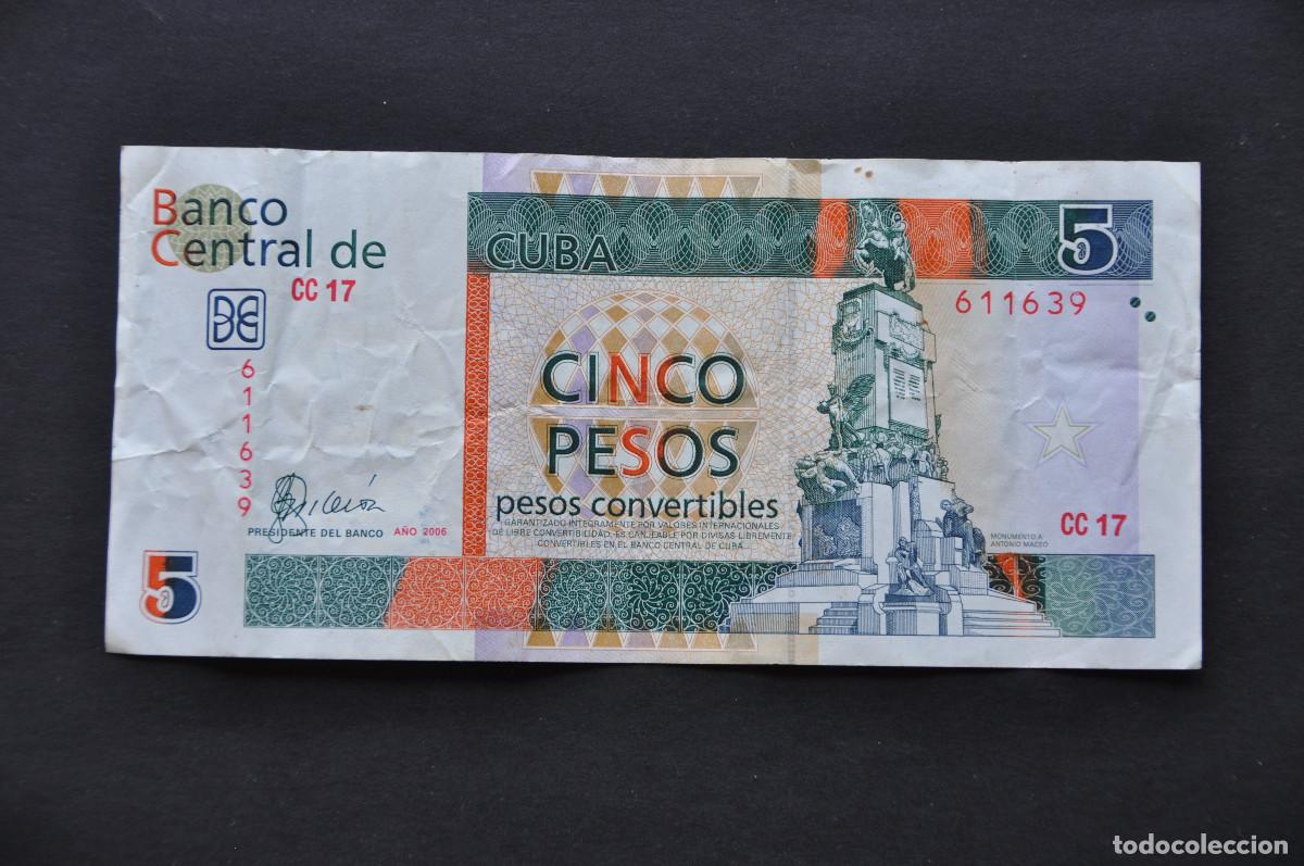 Billetes extranjeros: CUBA - 5 PESOS CONVERTIBLES 2006