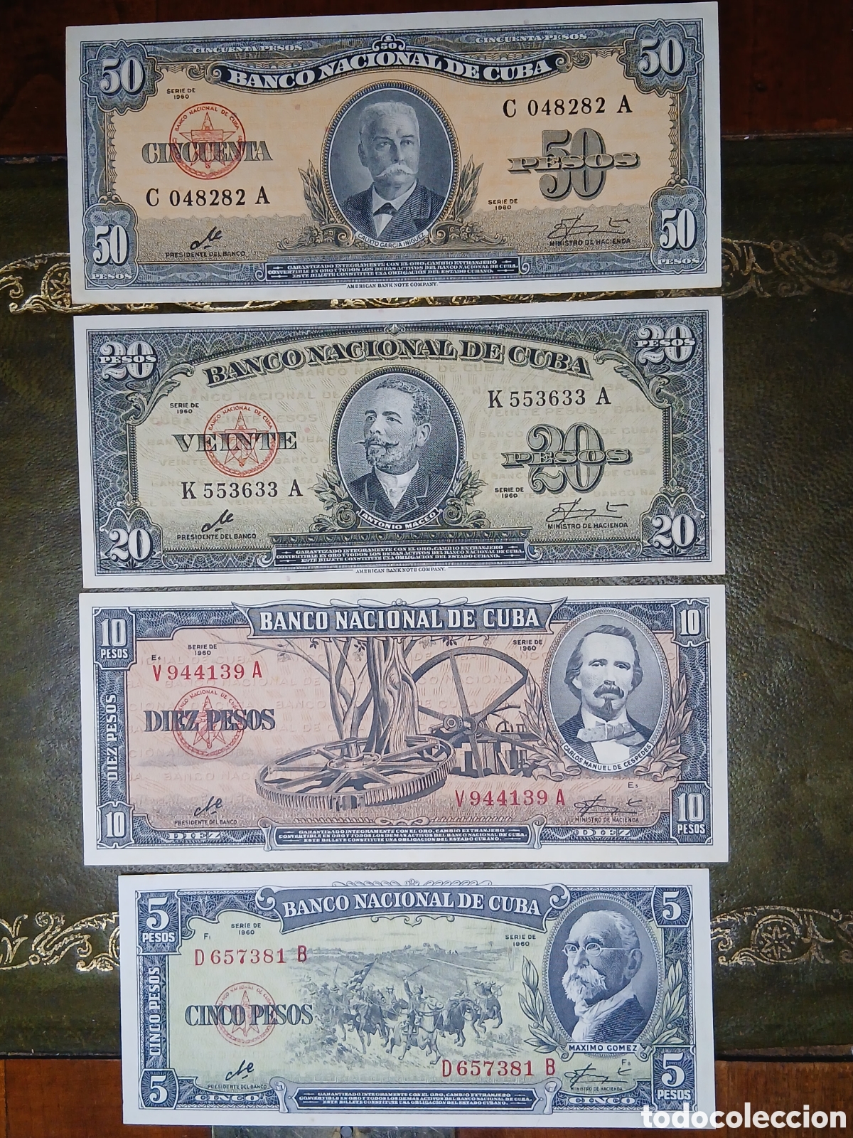 Billetes extranjeros: L207B77 Cuba Serie billetes 1961 Che