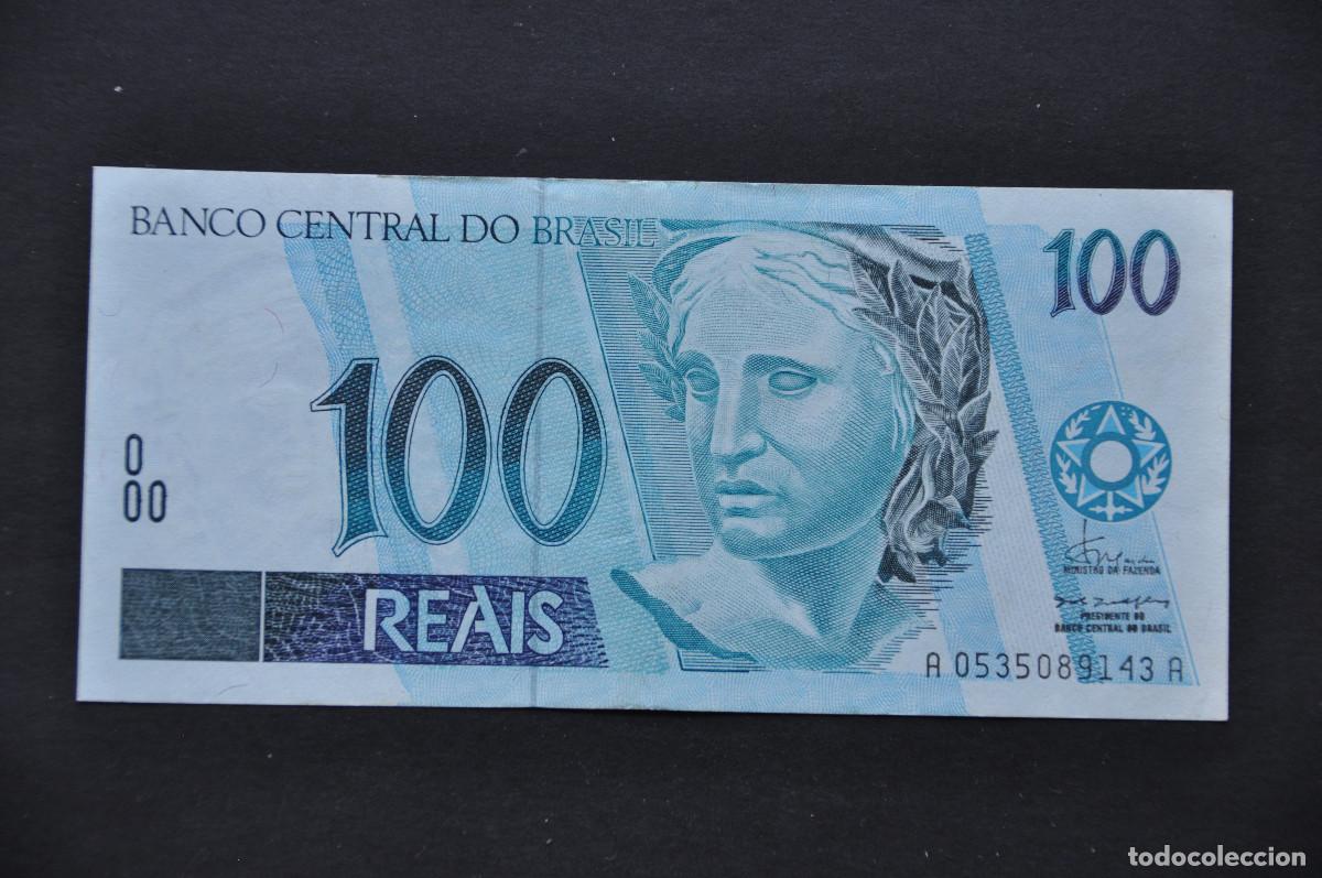 Billetes extranjeros: BRASIL - 100 REAIS 1994