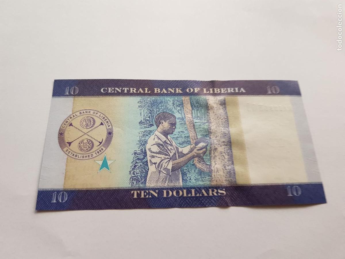 Billetes extranjeros: LIBERIA- 10 DOLARES- 2016 - Foto 2