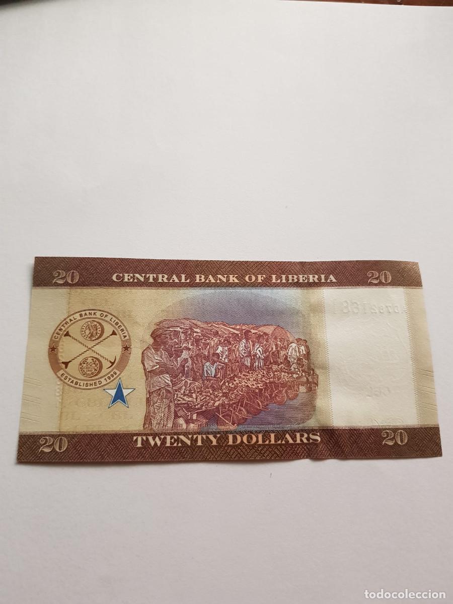 Billetes extranjeros: LIBERIA- 20 DOLARES- 2017 - Foto 2