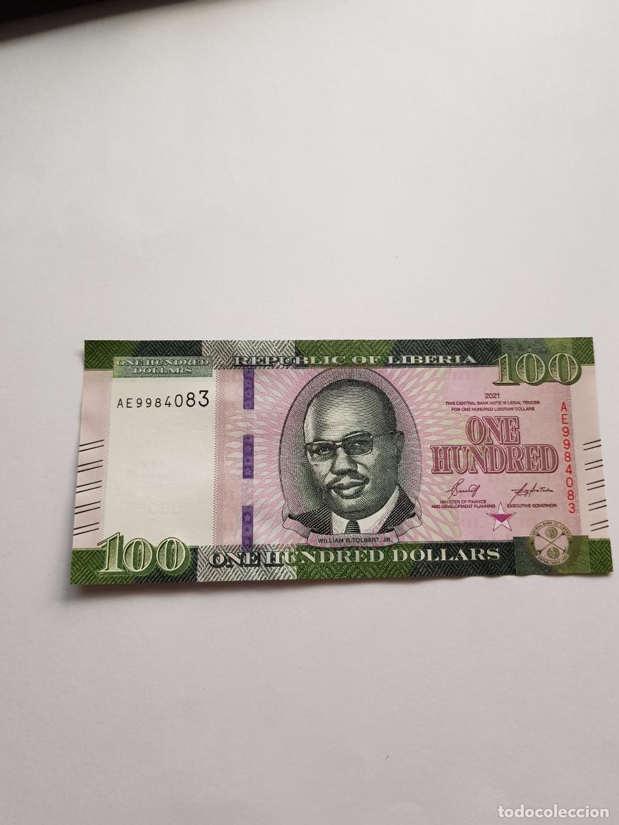 Billetes extranjeros: LIBERIA- 100 DOLARES- 2021