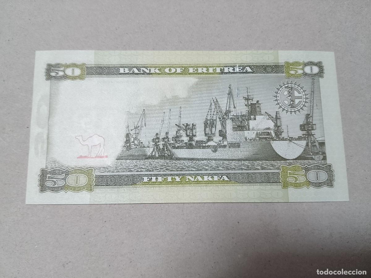 Billetes extranjeros: Billete Eritrea, 50 nafka, a&ntilde;o 2011, UNC - Foto 2