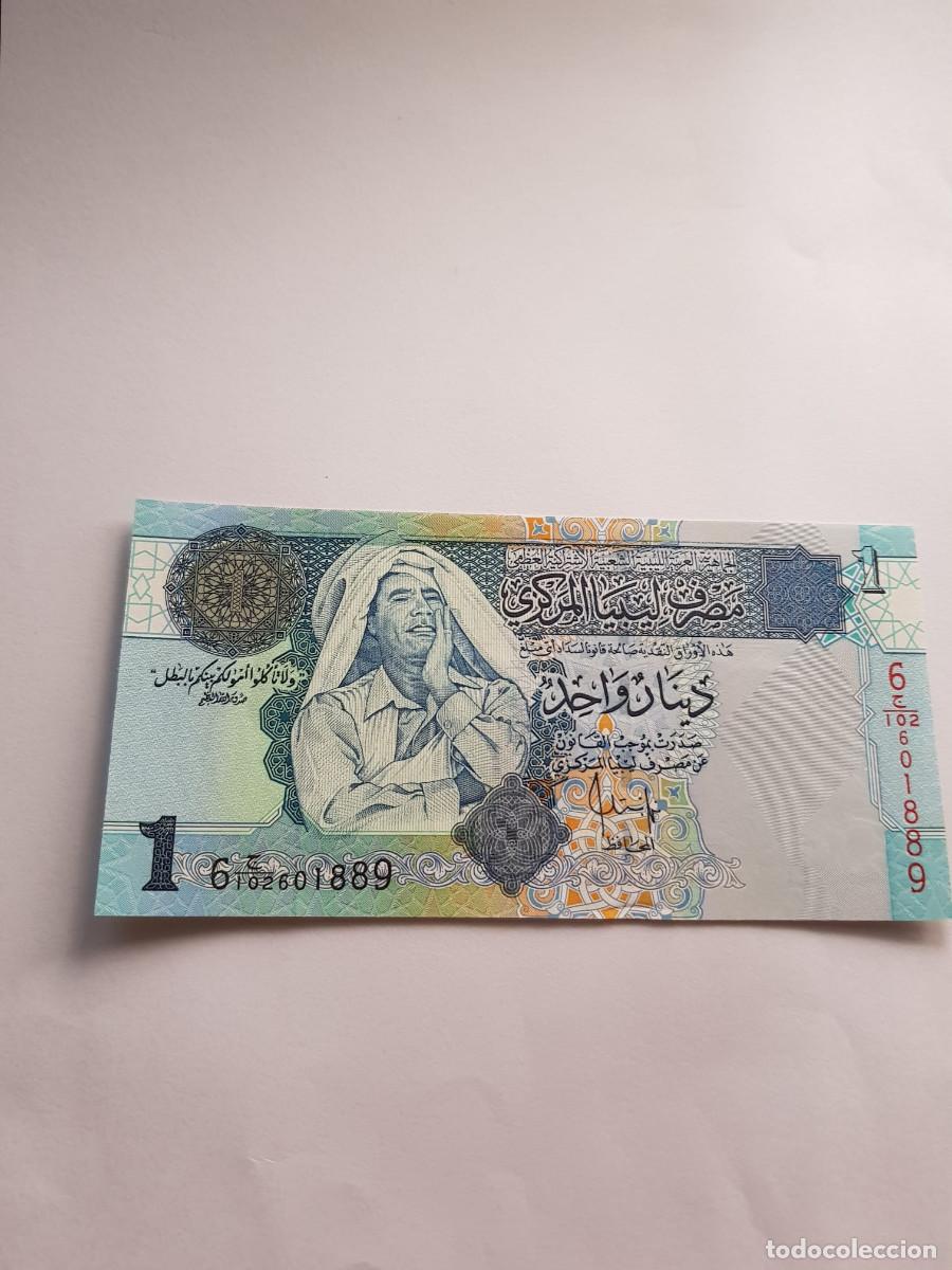 Billetes extranjeros: LIBIA-LIBYA-1 DINAR-2004