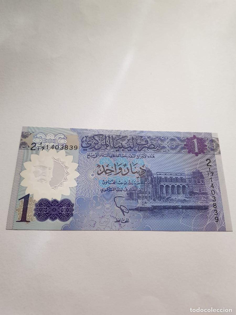 Billetes extranjeros: LIBIA-LIBYA-1 DINAR-2019