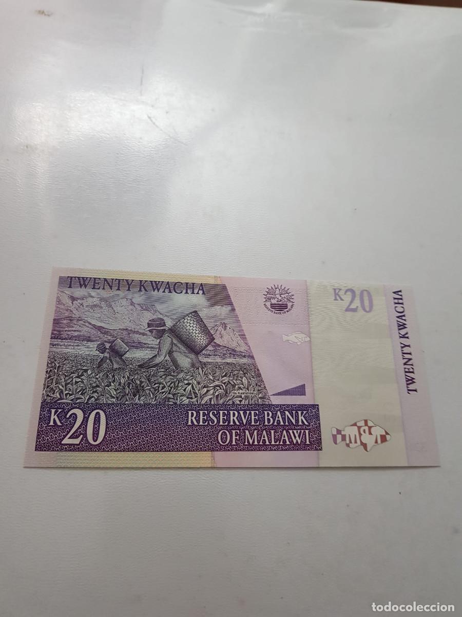 Billetes extranjeros: MALAWI -20 KWACHA -2007 - Foto 2