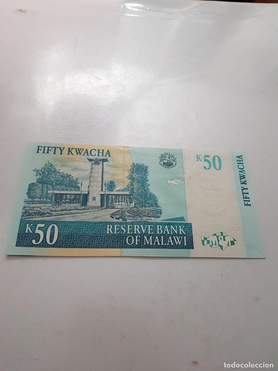 Billetes extranjeros: MALAWI -50 KWACHA -2005 - Foto 2