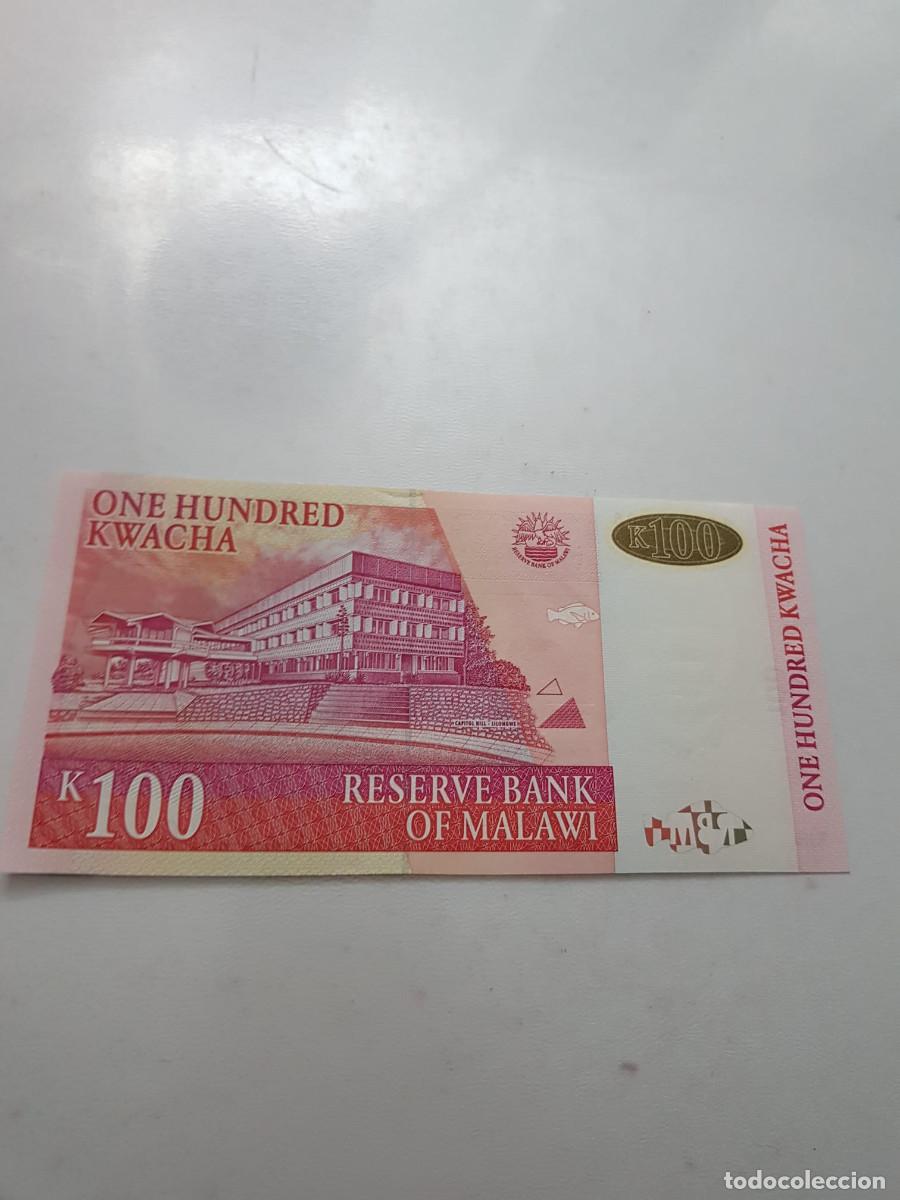 Billetes extranjeros: MALAWI -100 KWACHA -2005 - Foto 2